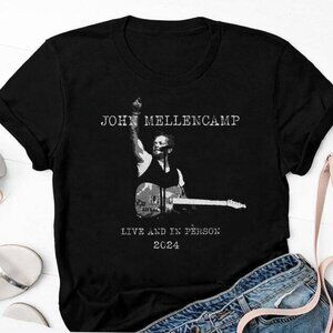 John Mellencamp T-Shirt Live And In Person Tour 2024 Music Fan Graphic 81